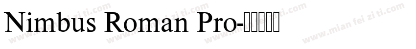 Nimbus Roman Pro字体转换